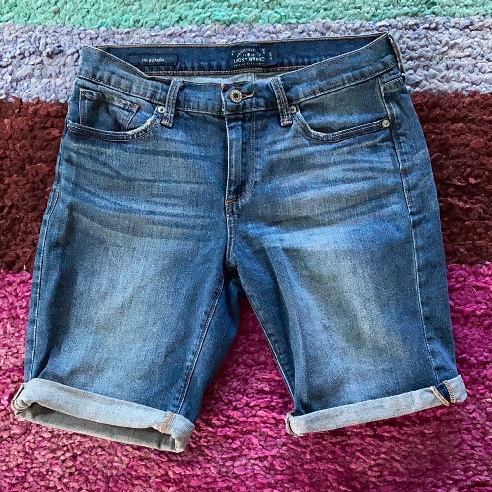 Lucky Brand Bermuda Jean Shorts Sz 6/28